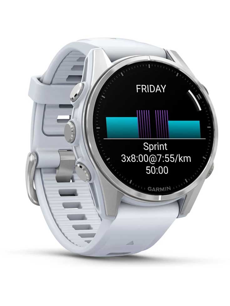GARMIN GPS Смарт часовник Fenix 8 AMOLED с кожена каишка