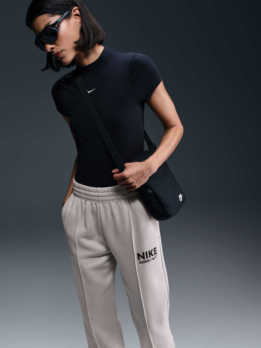 NIKE Спортно долнище W NSW FLC PANT GLS