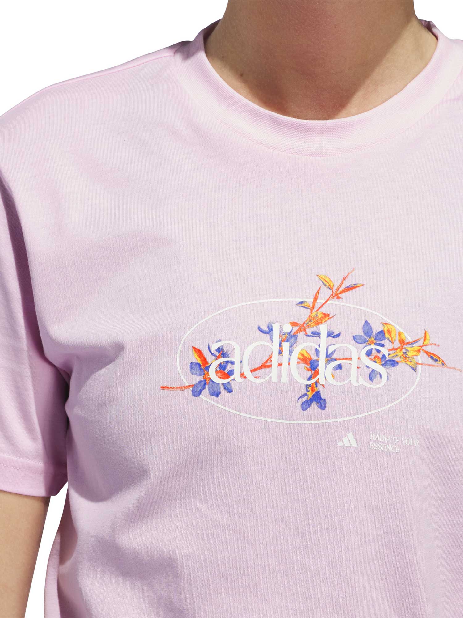 ADIDAS SPORTSWEAR Тениска Elements Radiate Floral Graphic T-Shirt