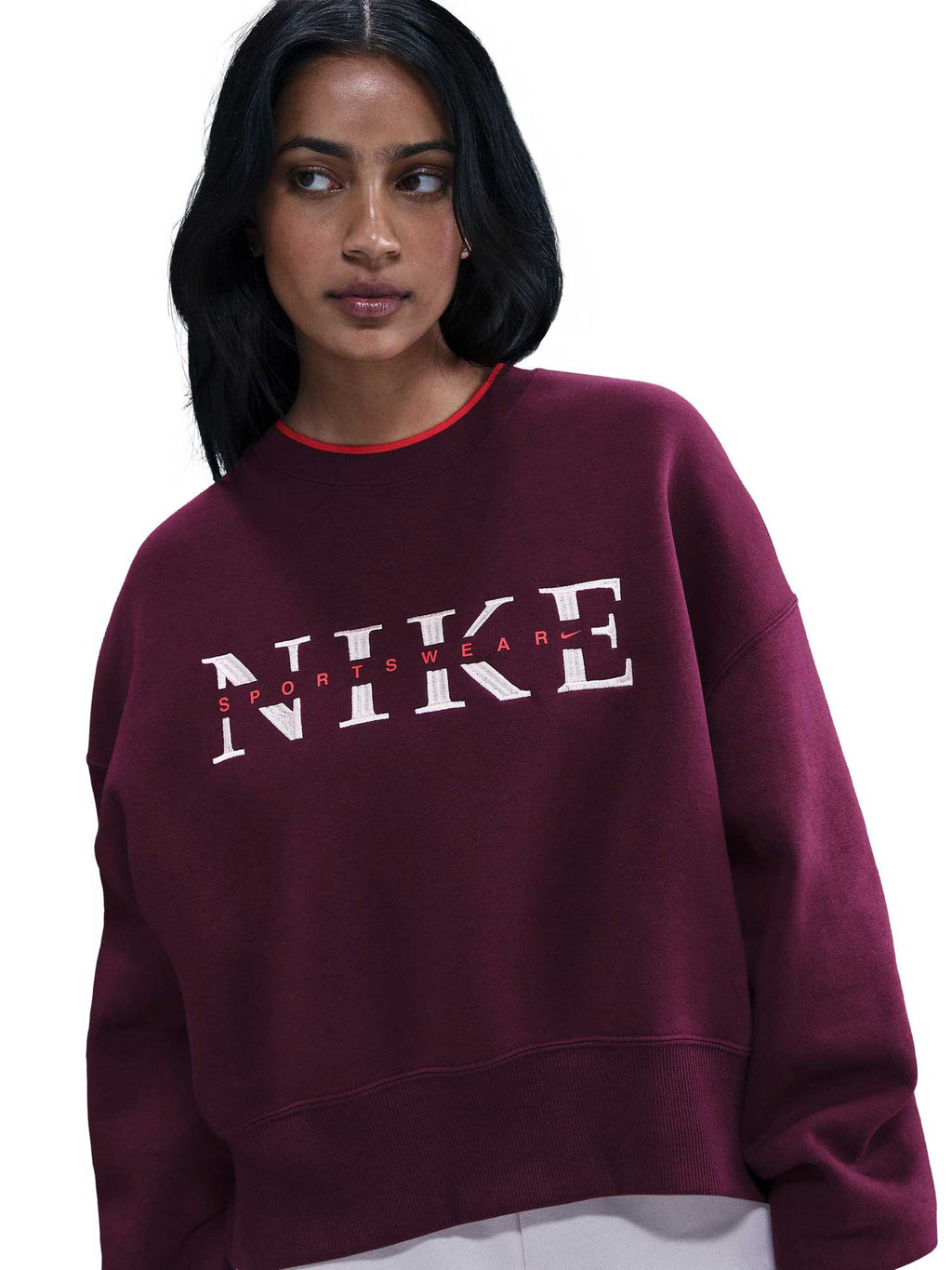 NIKE Блуза W NSW PHNX FLC CREW GLS