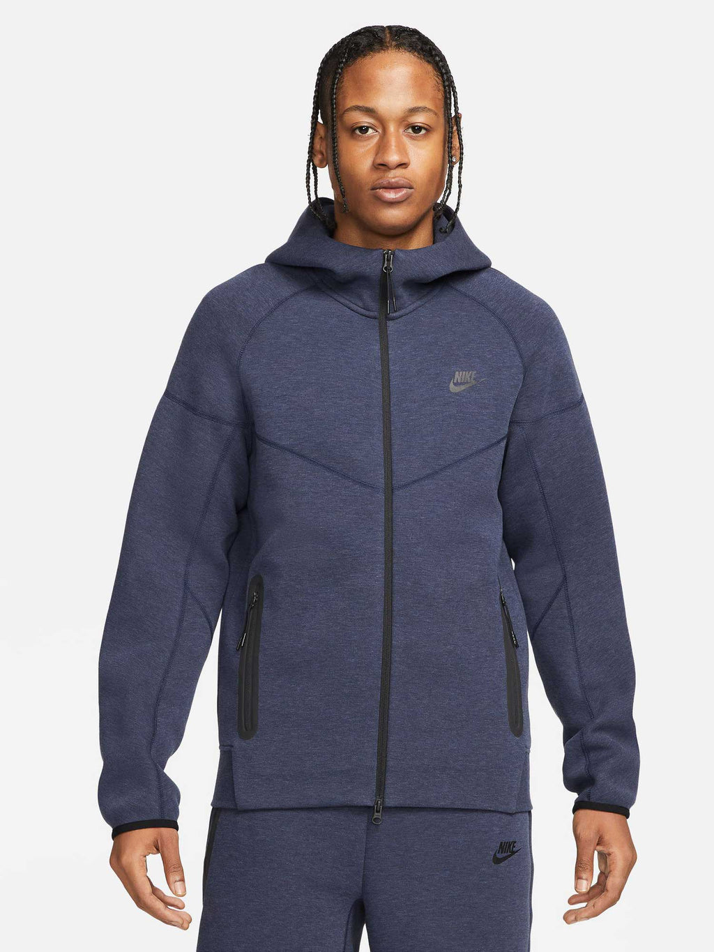 NIKE Суитшърт M NK TCH FLC FZ WR HOODIE