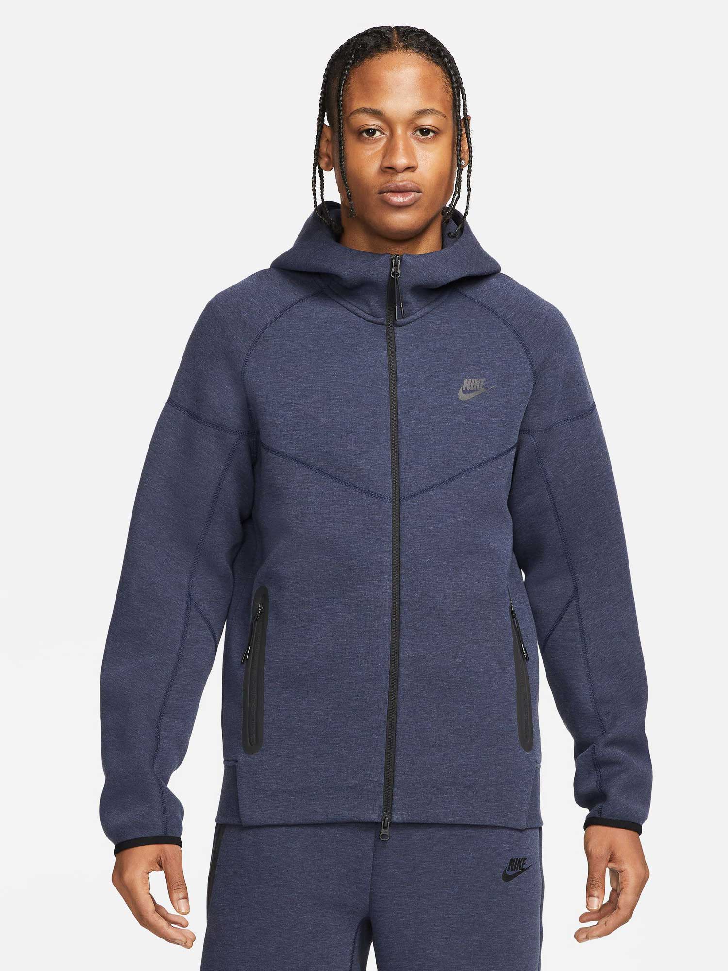 NIKE Суитшърт M NK TCH FLC FZ WR HOODIE