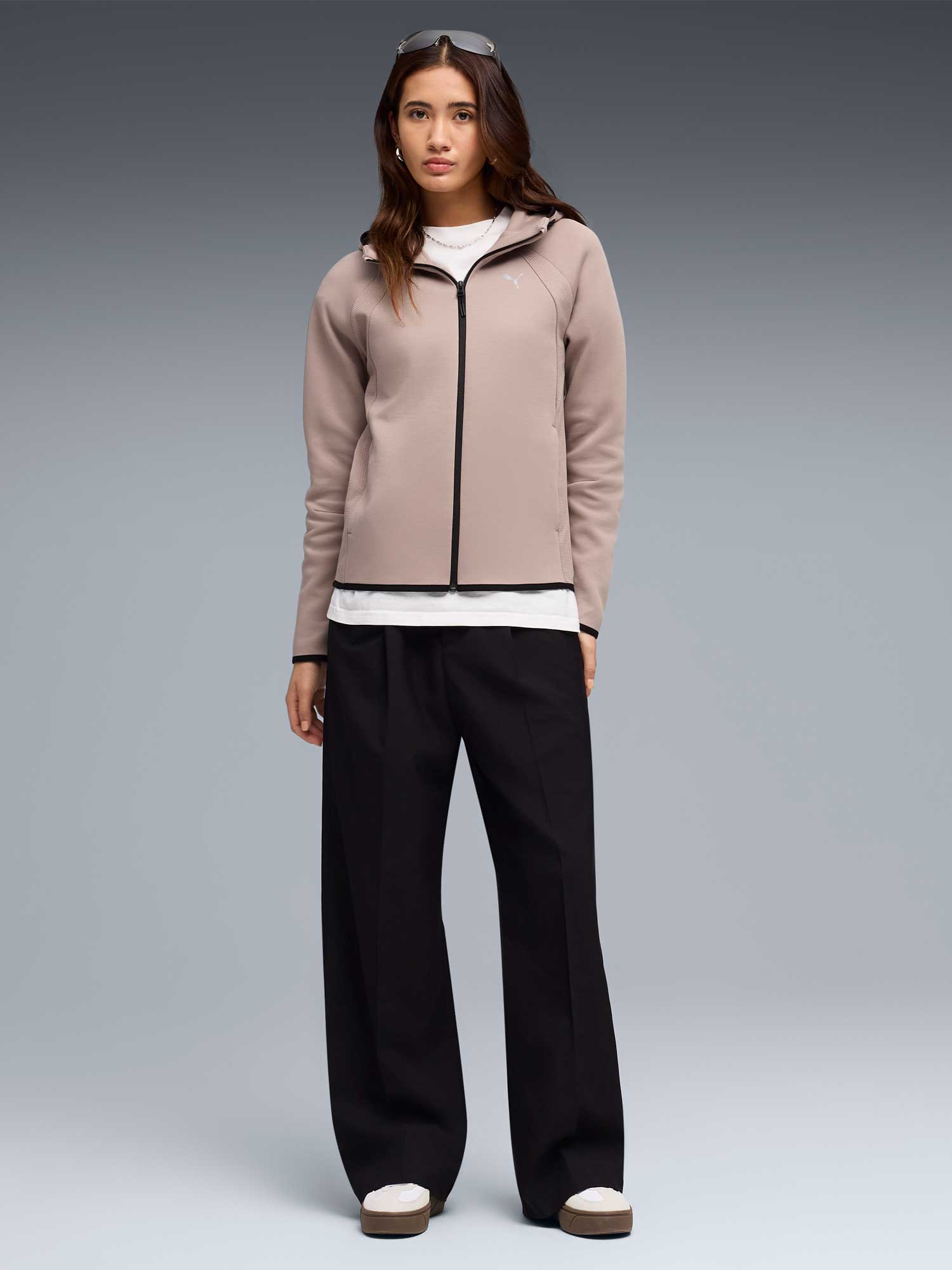 PUMA Суитшърт EVOSTRIPE Full-Zip Hoodie DK