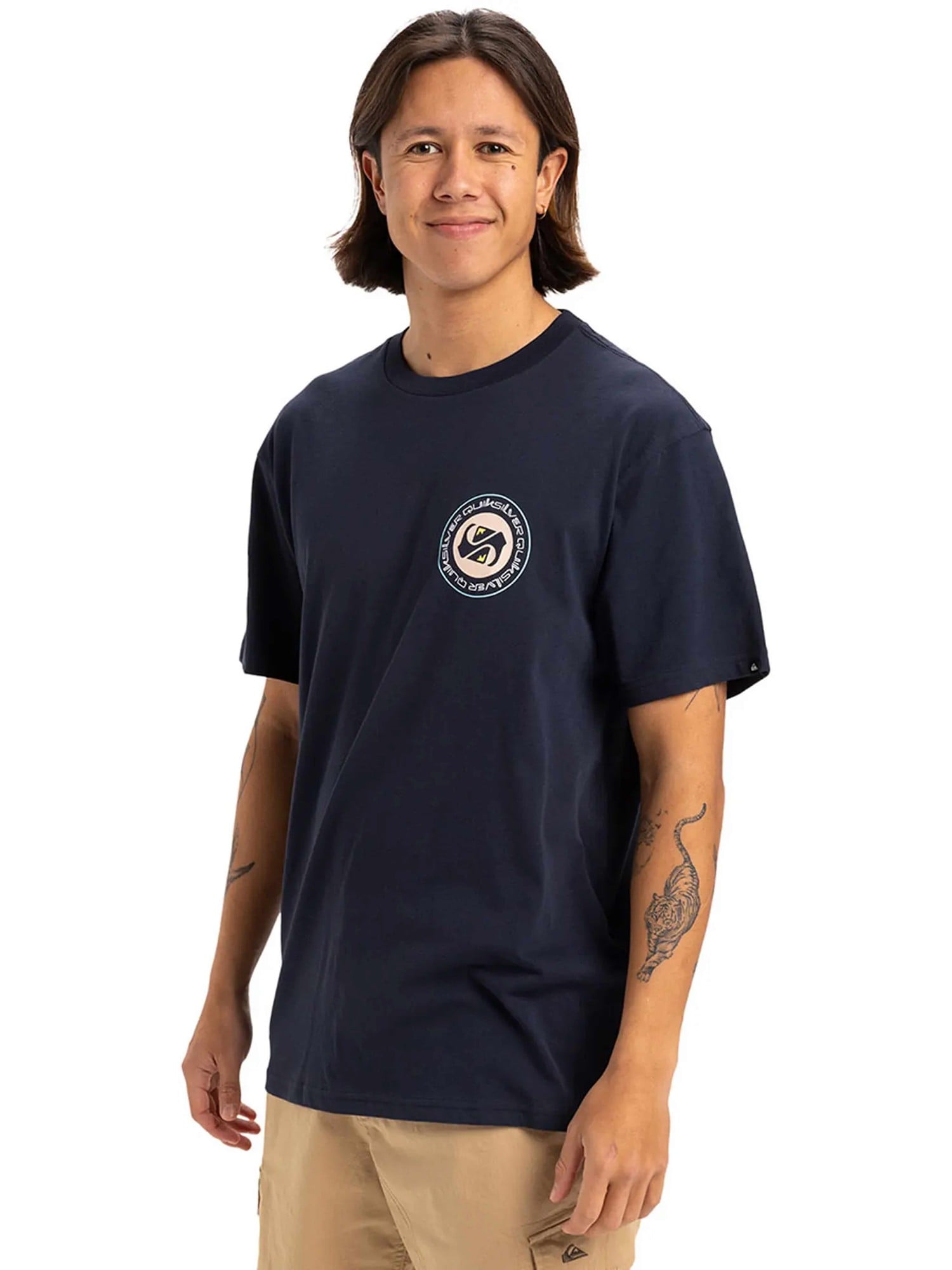 QUIKSILVER Тениска CIRCLE BACK SS