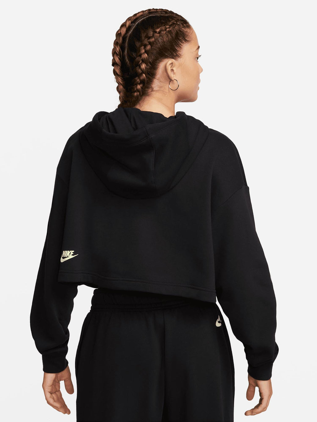 NIKE Суитшърт W FLC PO CROP DNC