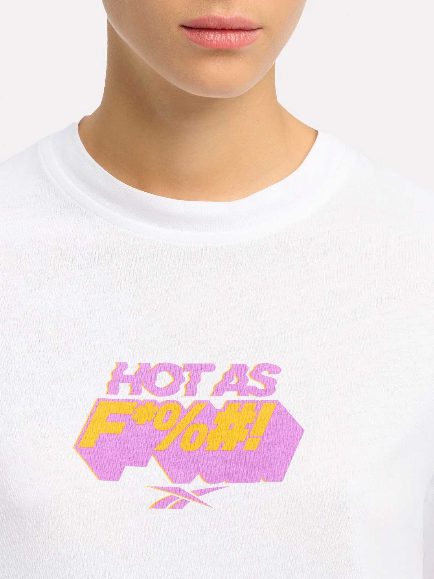 REEBOK Тениска GS W. HYPE TEXT TEE T-SH