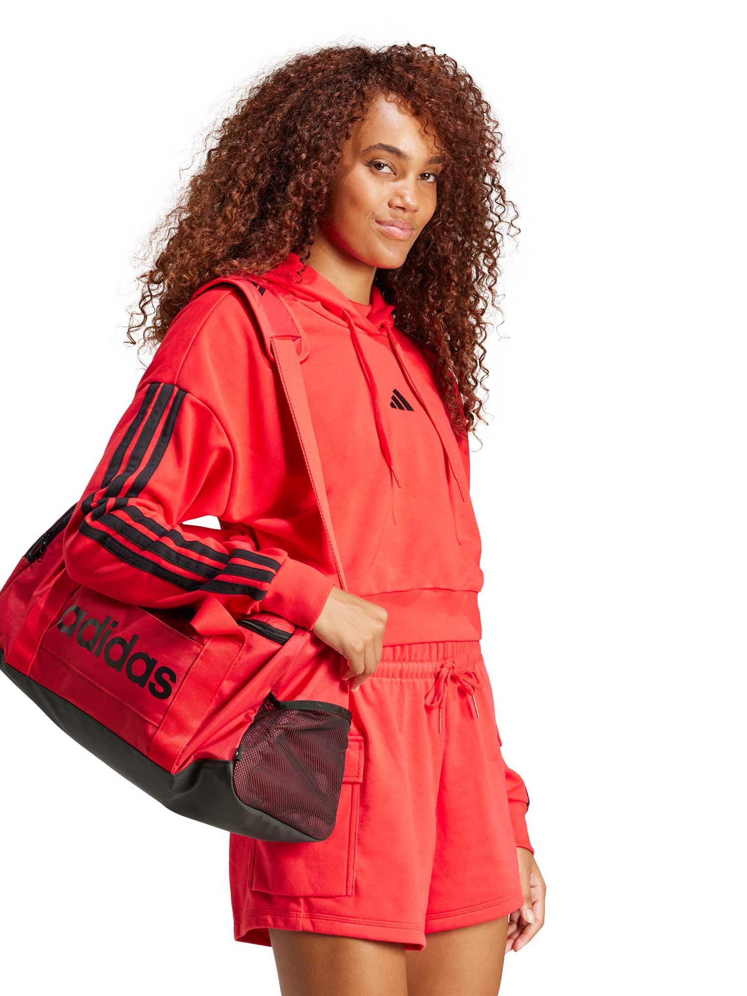 ADIDAS SPORTSWEAR Суитшърт Essentials 3-Stripes French Terry Crop