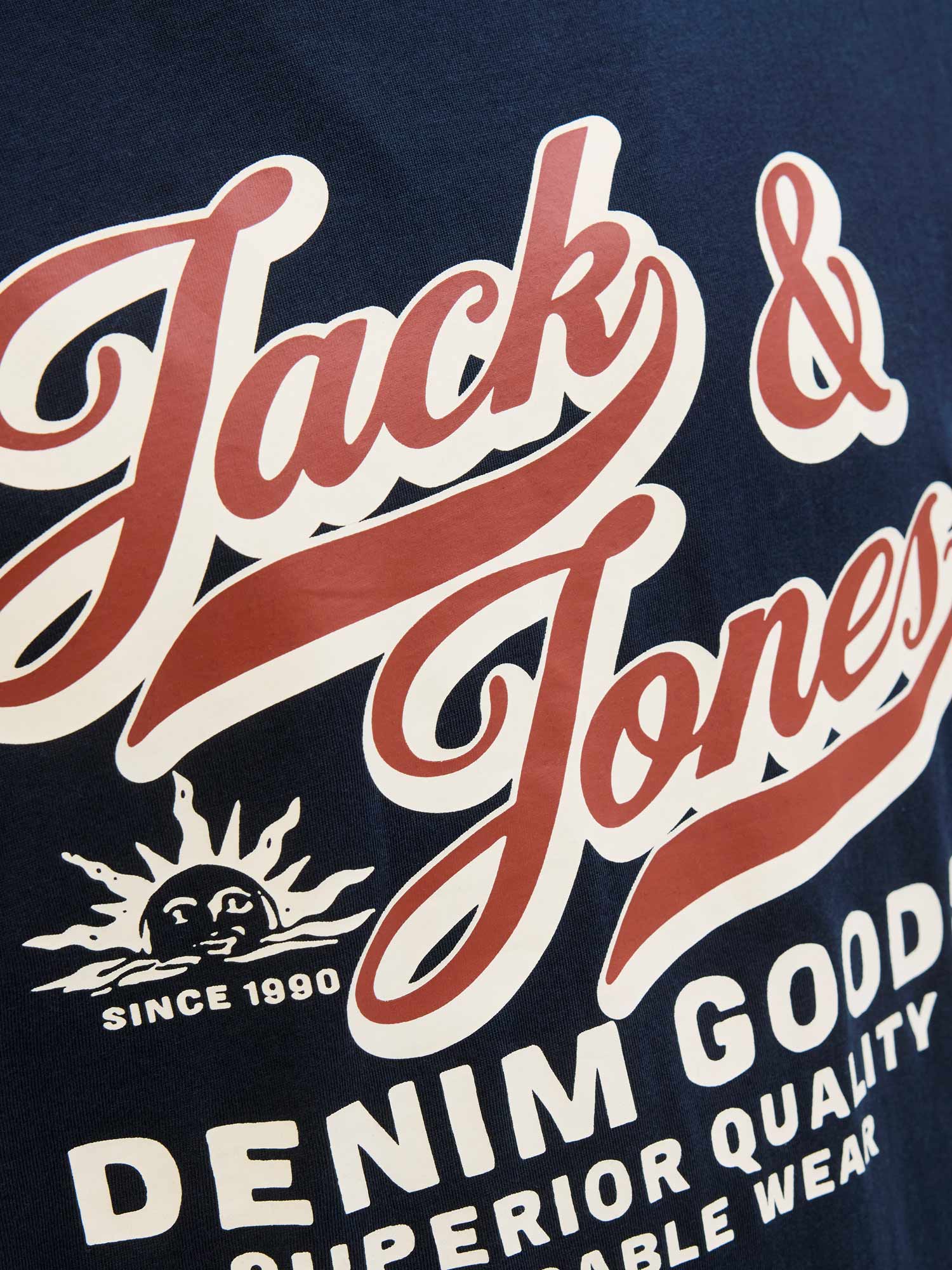 JACK & JONES Тениска JJELOGO TEE SS O-NECK 2 COL AW25 SN