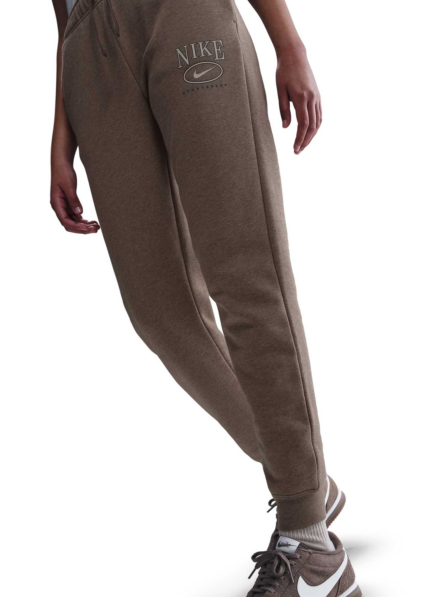 NIKE Спортно долнище W NSW CLUB FLC MR GFX STD PANT