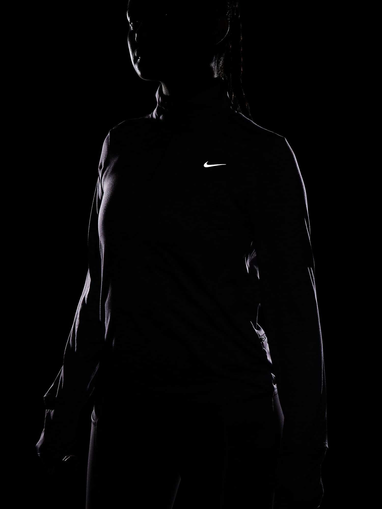 NIKE Блуза W NK SWIFT ELMNT DF UV HZ TOP
