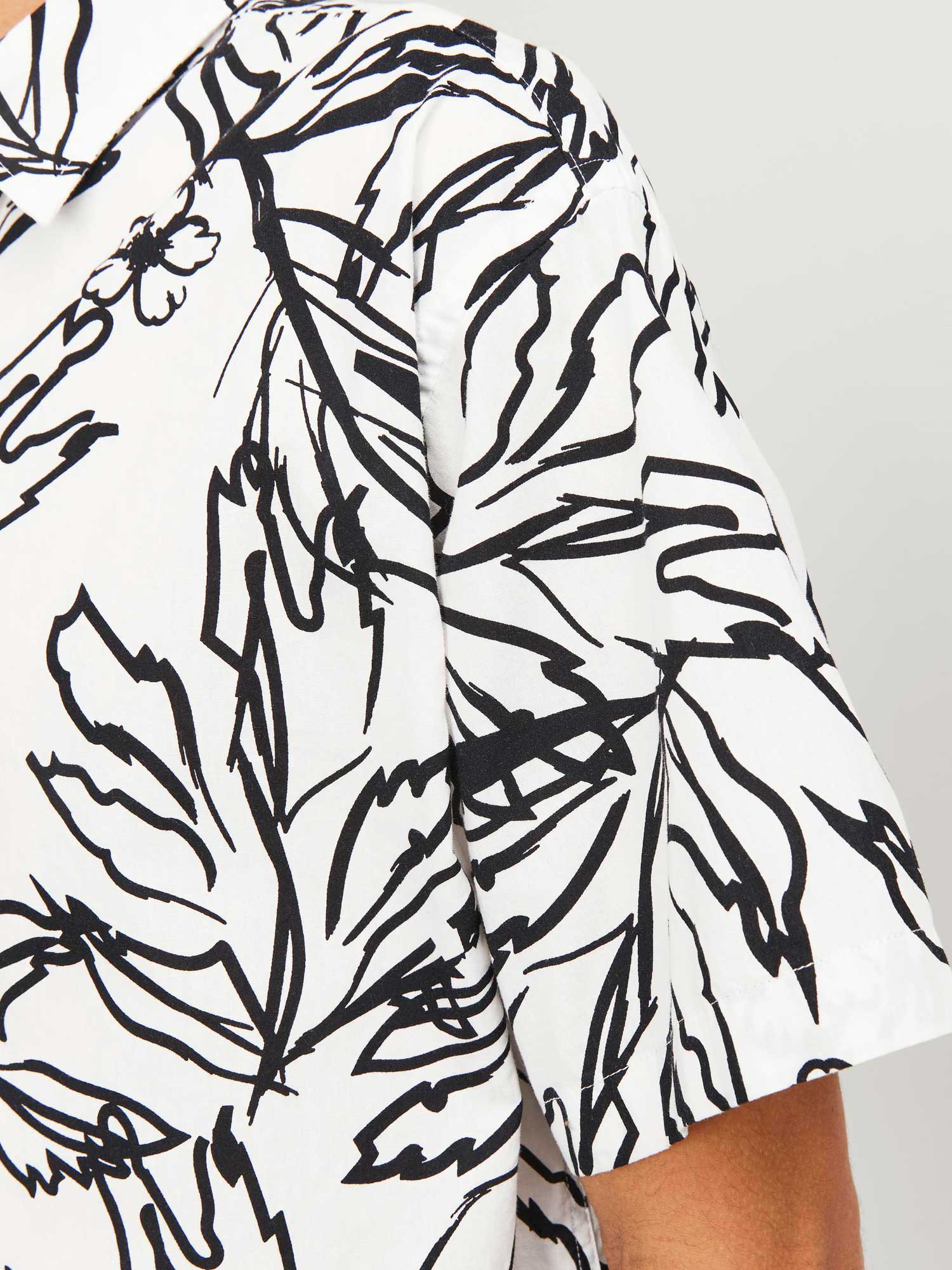 JACK & JONES Риза JORLAFAYETTE AOP SHIRT SS