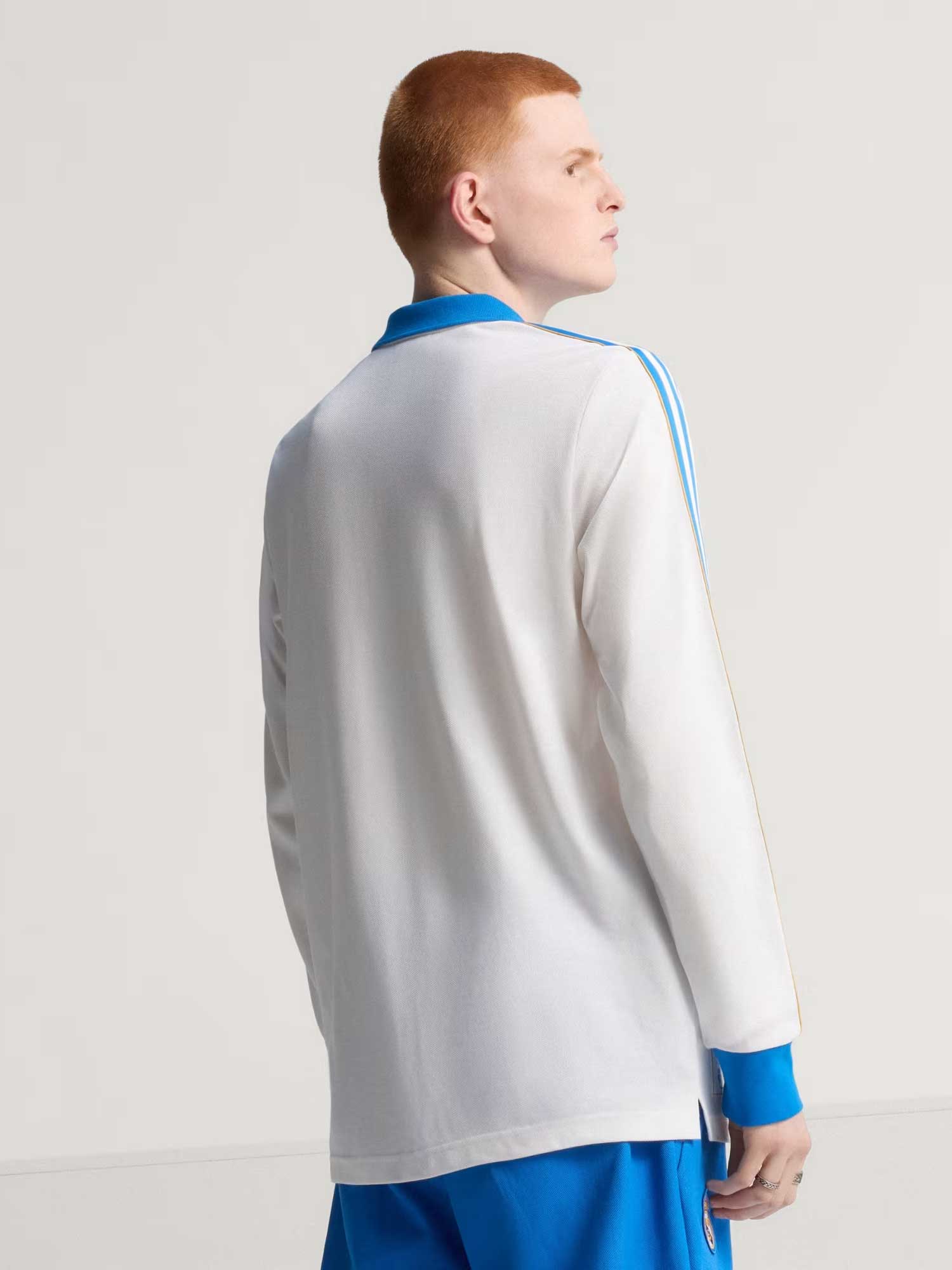 ADIDAS ORIGINALS Тениска Real Madrid Terrace Icons Long Sleeve Polo