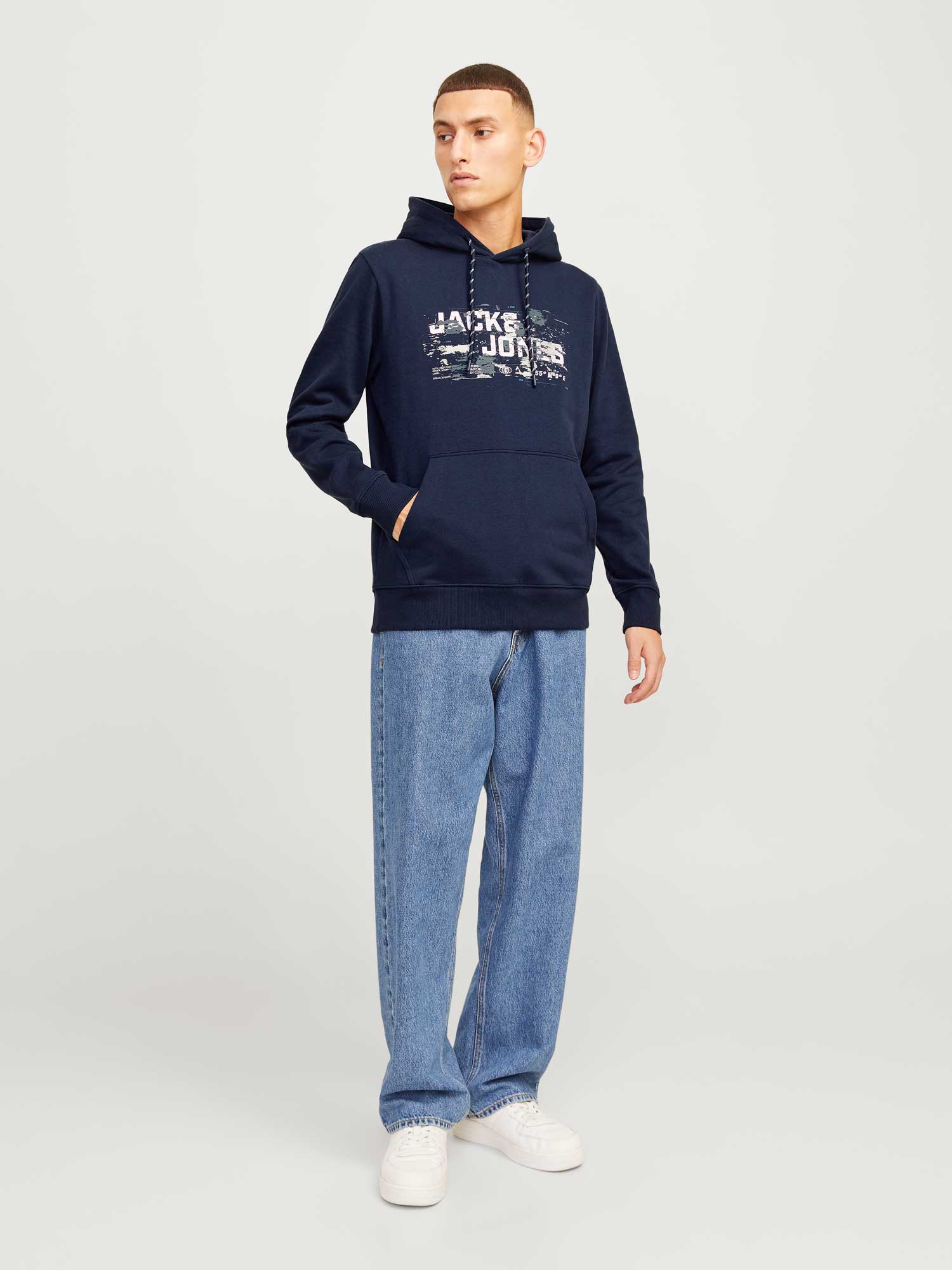 JACK & JONES Суитшърт JCOOUTDOOR LOGO SWEAT HOOD SN