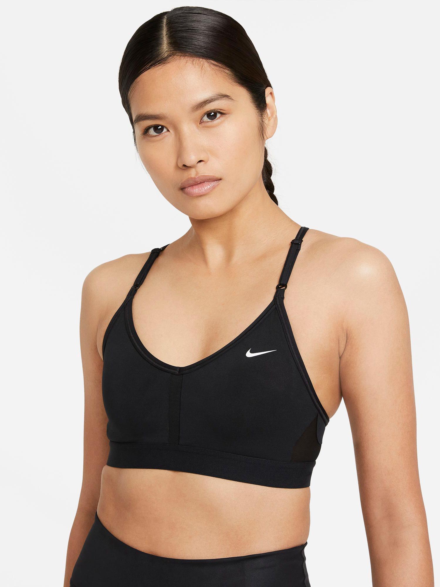 NIKE Спортен сутиен W NK INDY V-NECK BRA