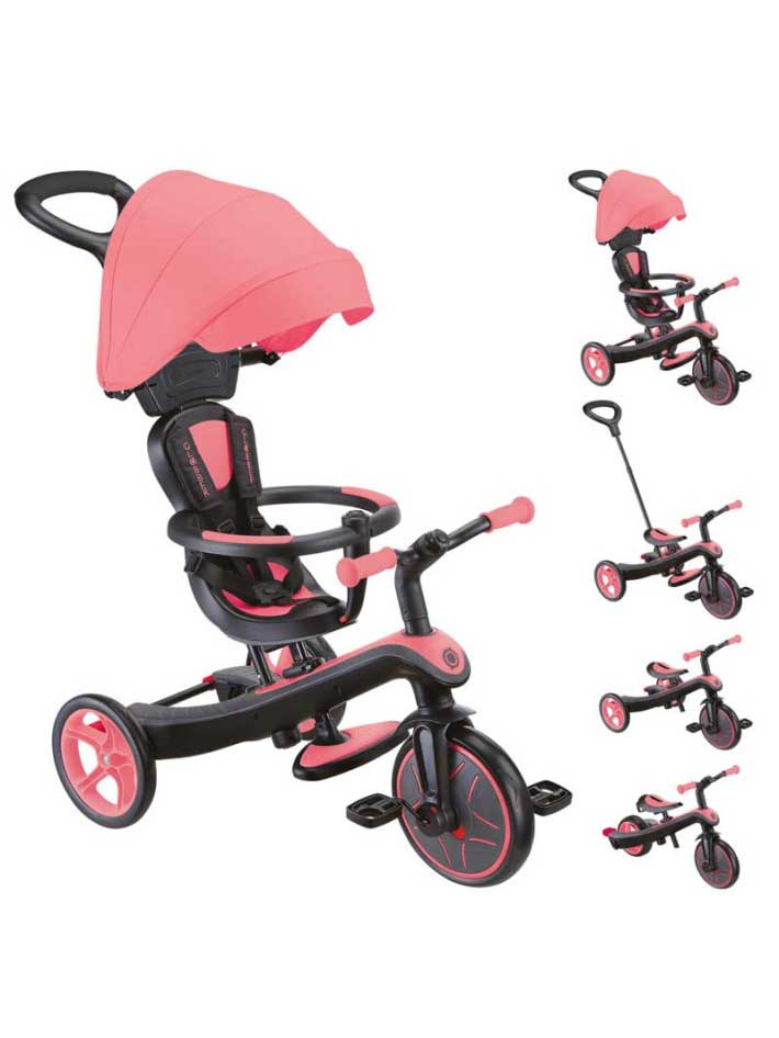 GLOBBER Триколка 4 в 1 EXPLORER TRIKE със сенник