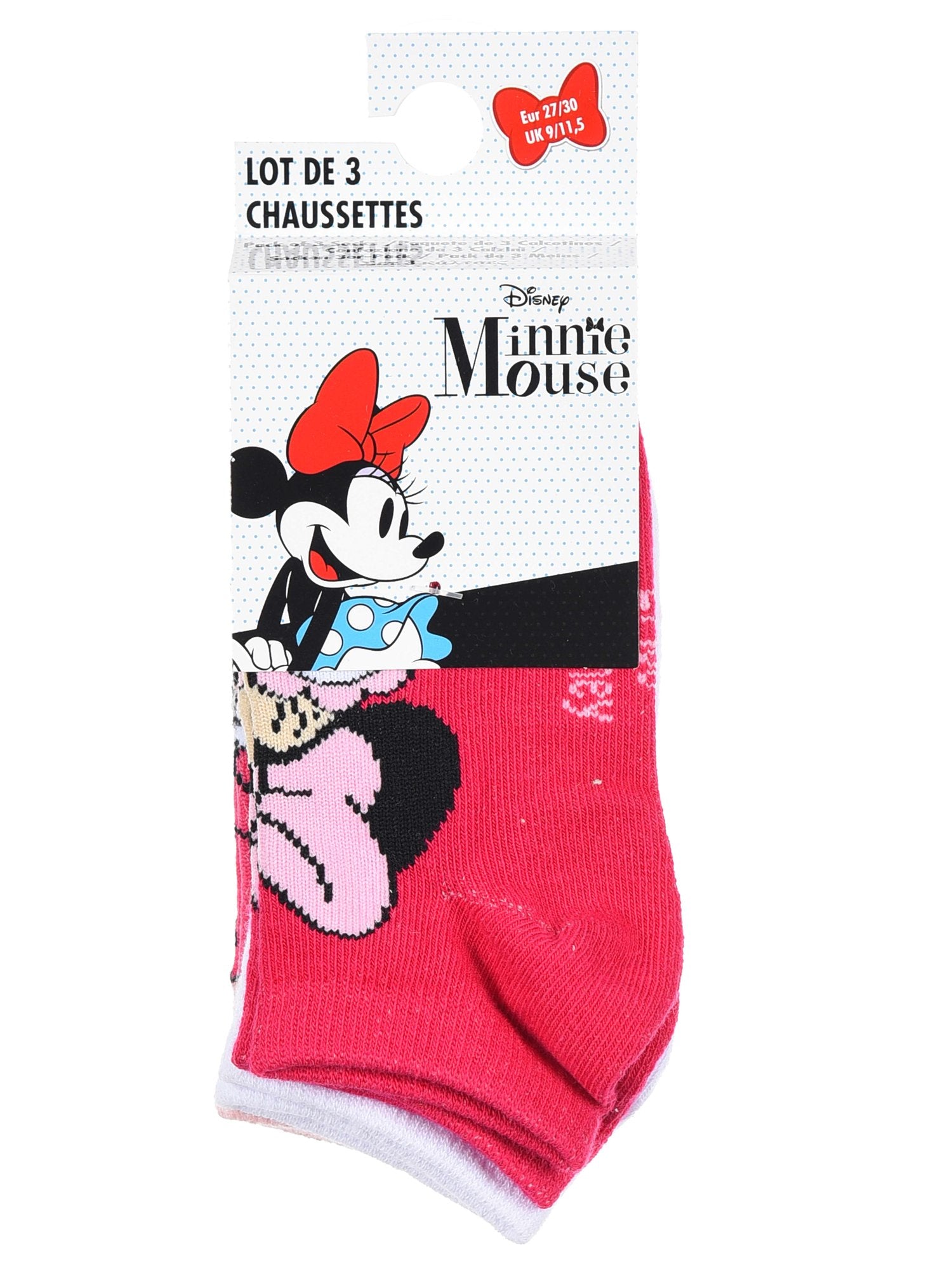 KIDS MOVIE HEROES Чорапи - комплект 3 чифта MINNIE
