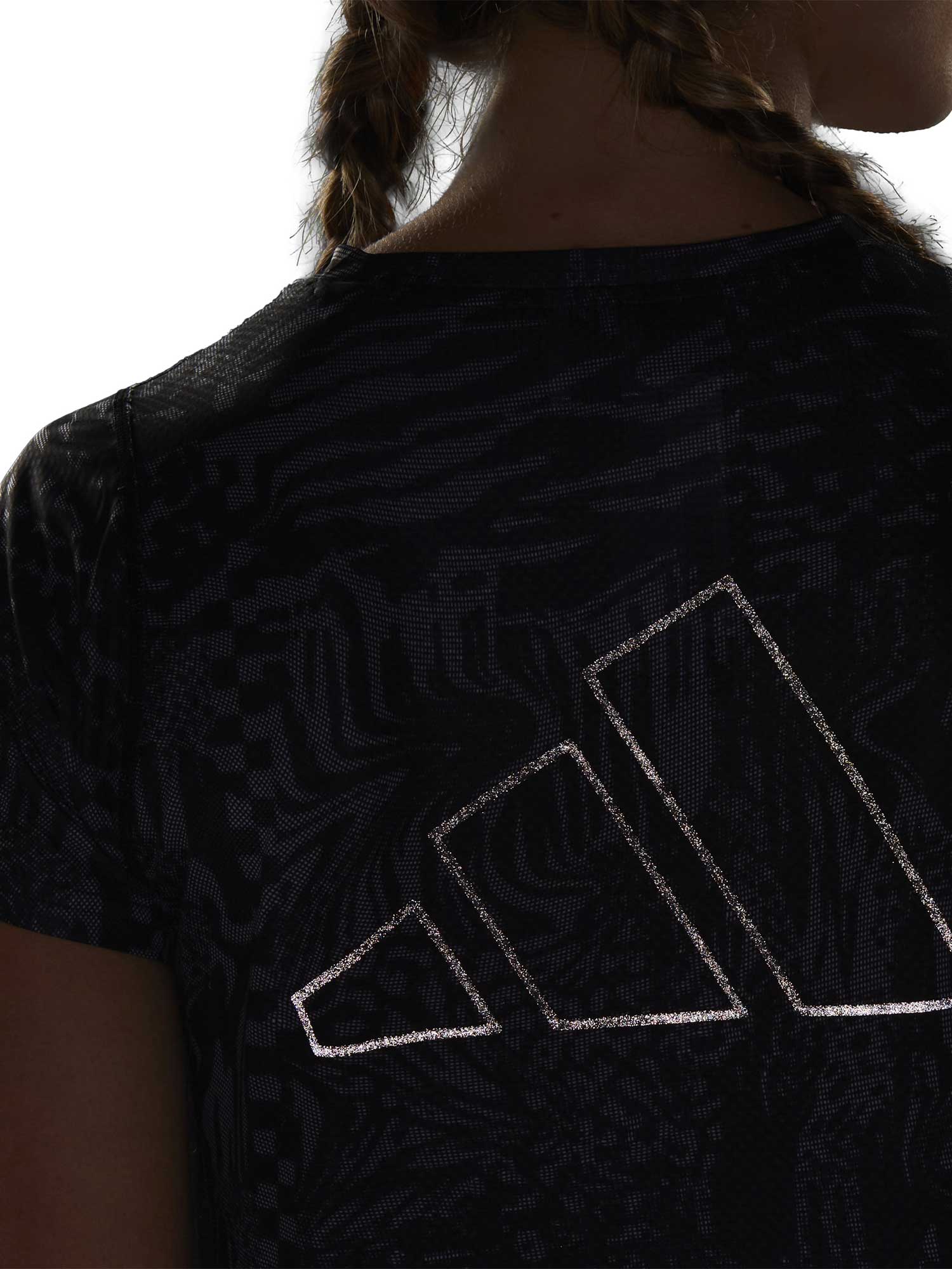 ADIDAS PERFORMANCE Тениска Run Icons 3 Bar Logo Allover Print Running