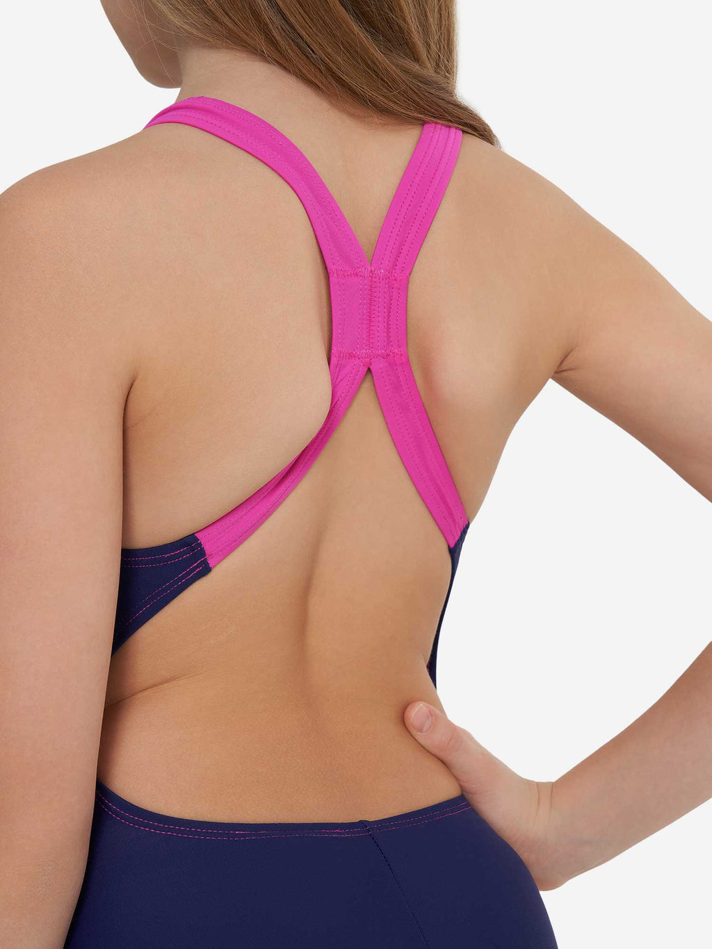 JOSS Цял бански Girls Color-Block Swimsuit