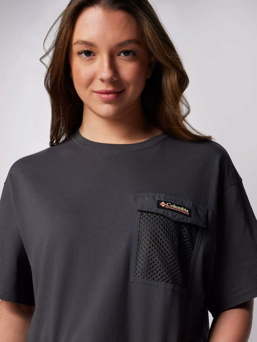COLUMBIA Тениска Painted Peak Knit SS Cropped Top