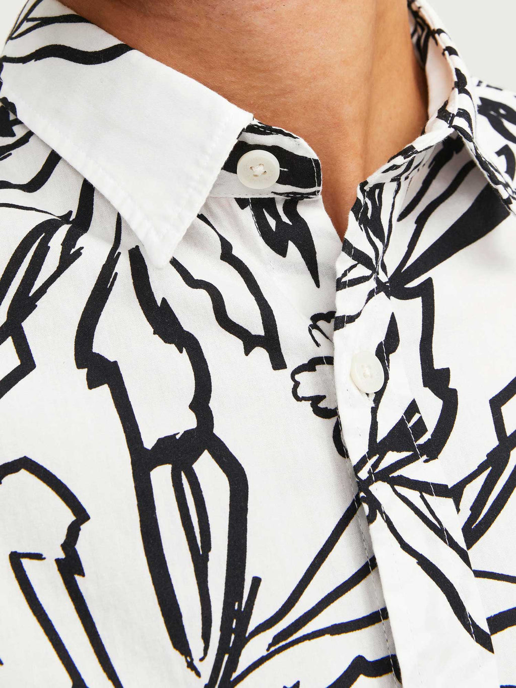 JACK & JONES Риза JORLAFAYETTE AOP SHIRT SS