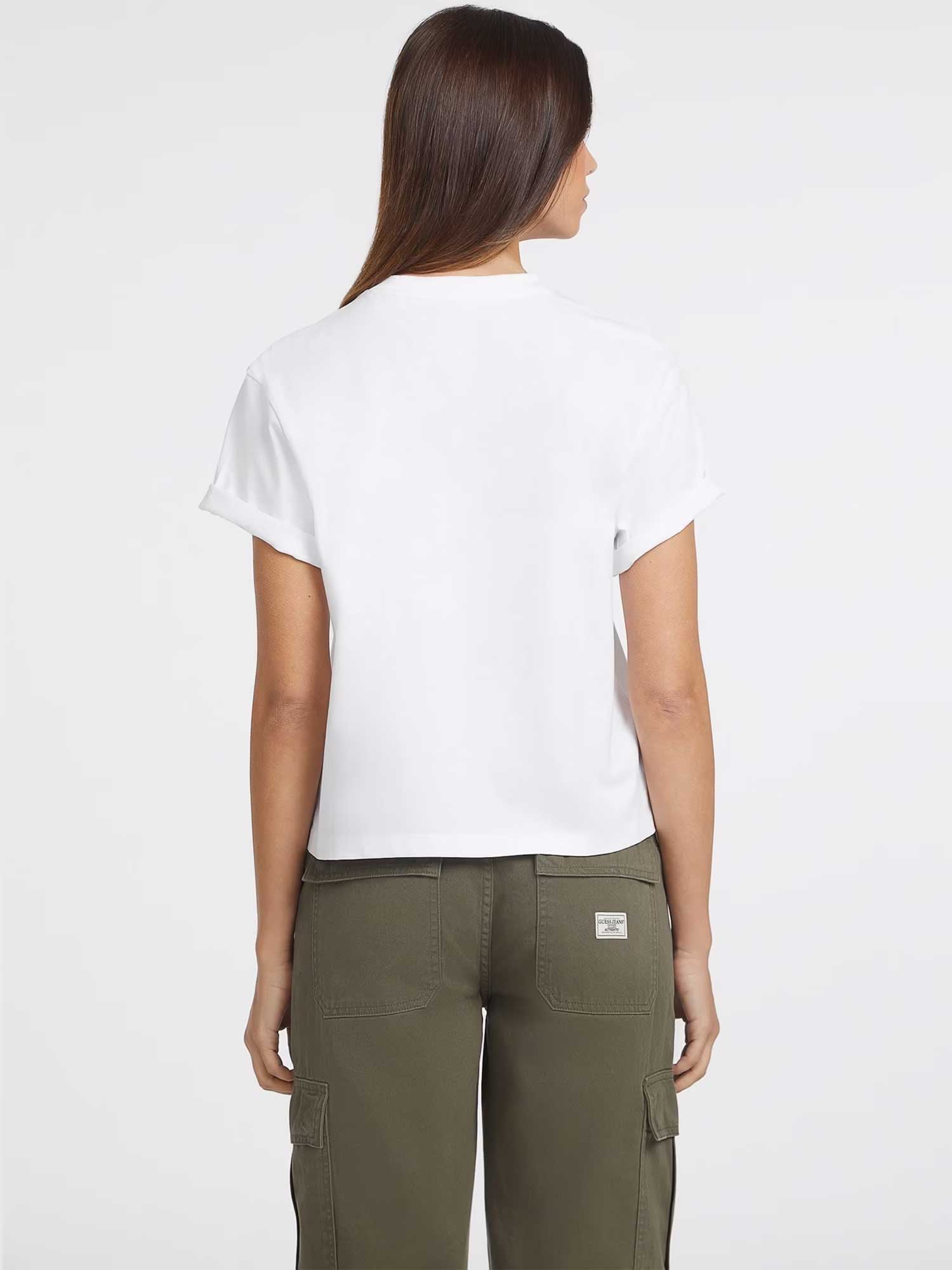 GUESS JEANS Тениска GJ SS CN BOXY ICONIC TEE