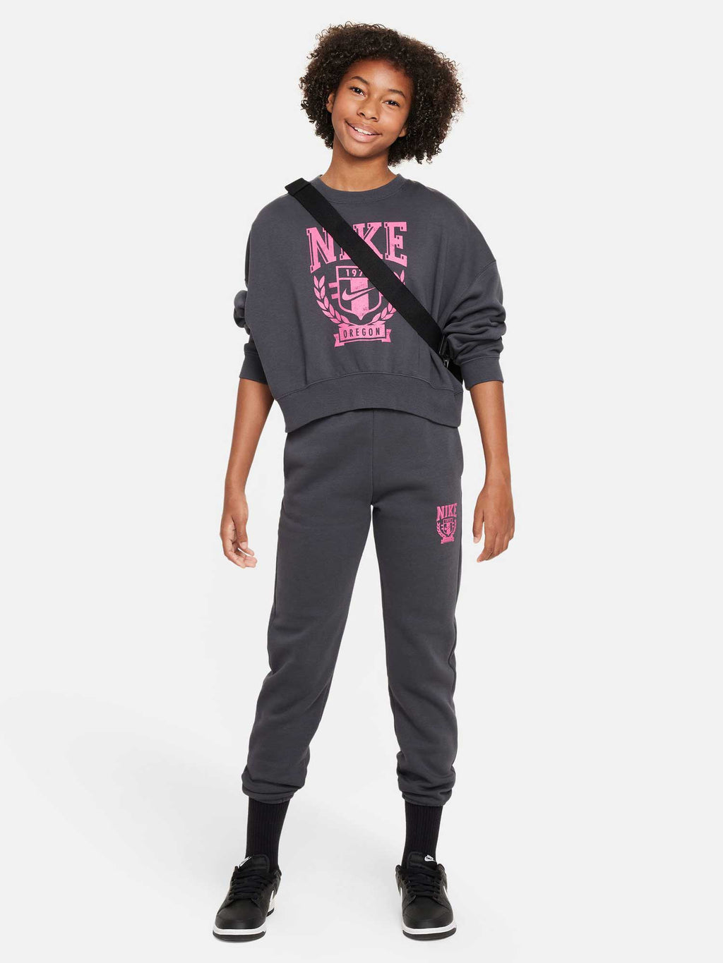 NIKE Блуза G NSW TREND FLC CREW PRNT