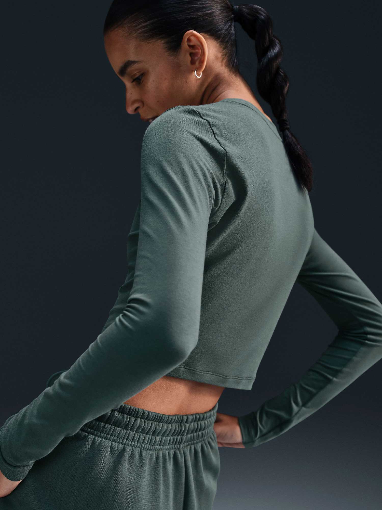 NIKE Блуза W NSW NK CHLL KNT LS CRP