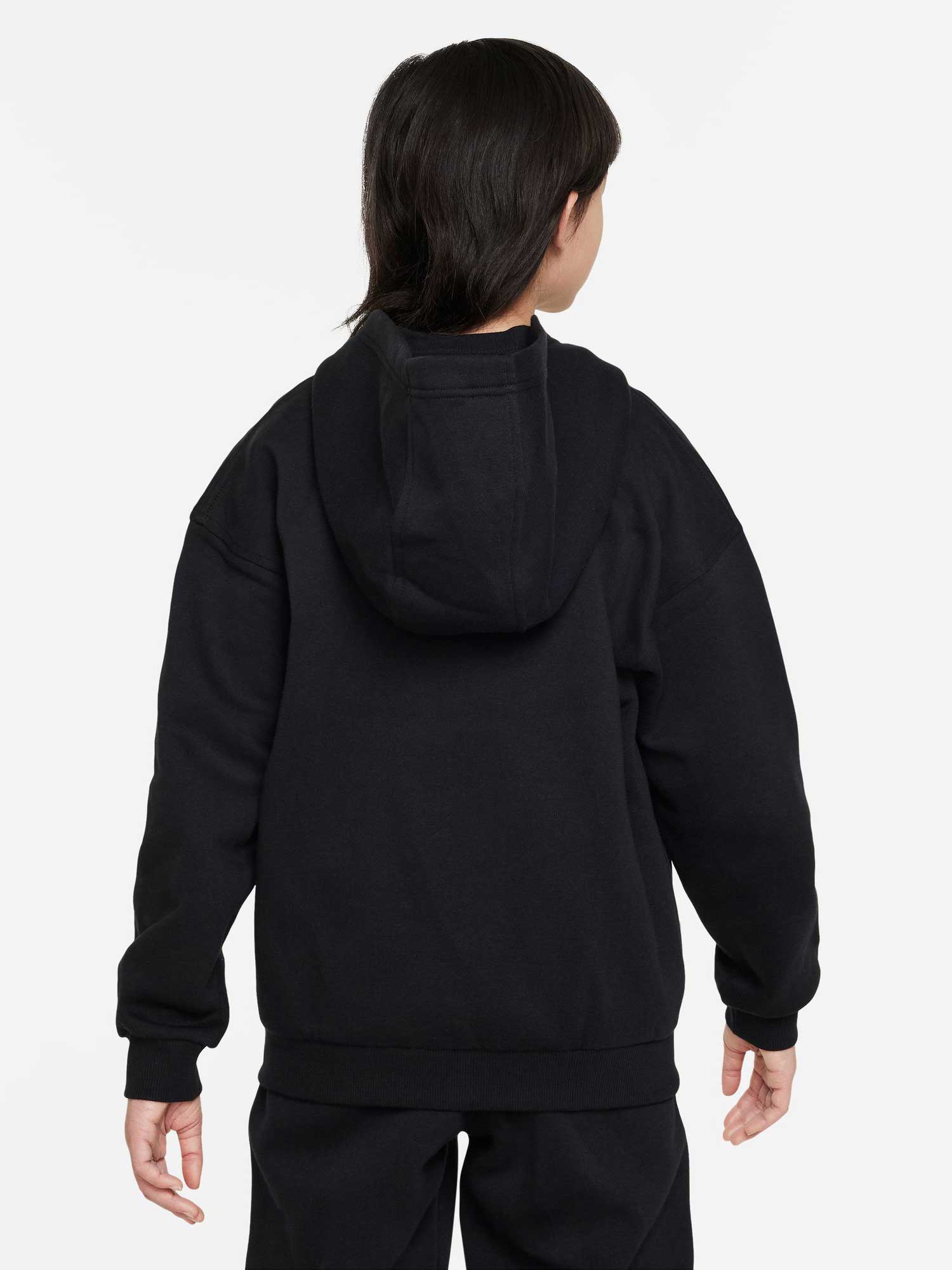 NIKE Суитшърт G NSW CLUB FLC OVRSZD FZ LBR