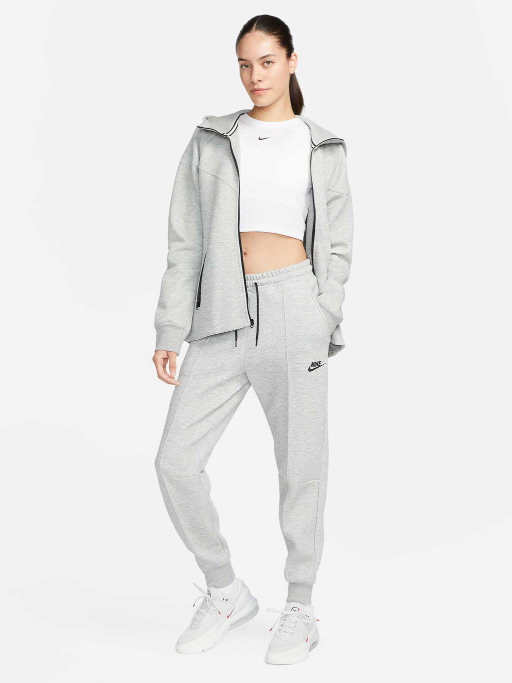 NIKE Спортно долнище W NSW TCH FLC MR JGGR