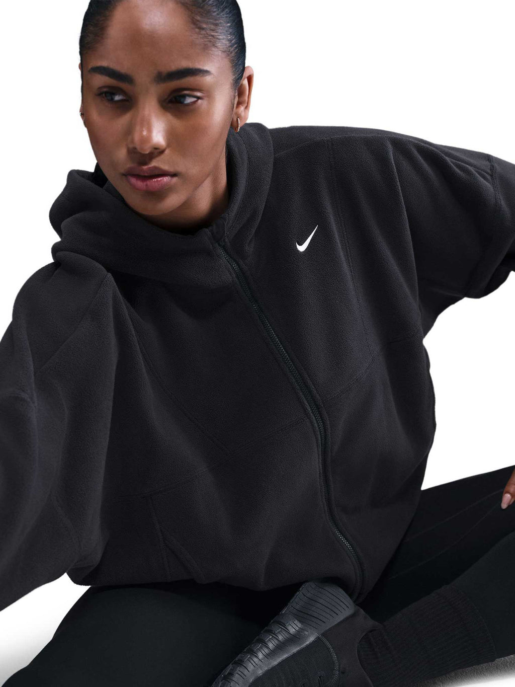NIKE Суитшърт W NK ONE TF FZ TOP POLAR