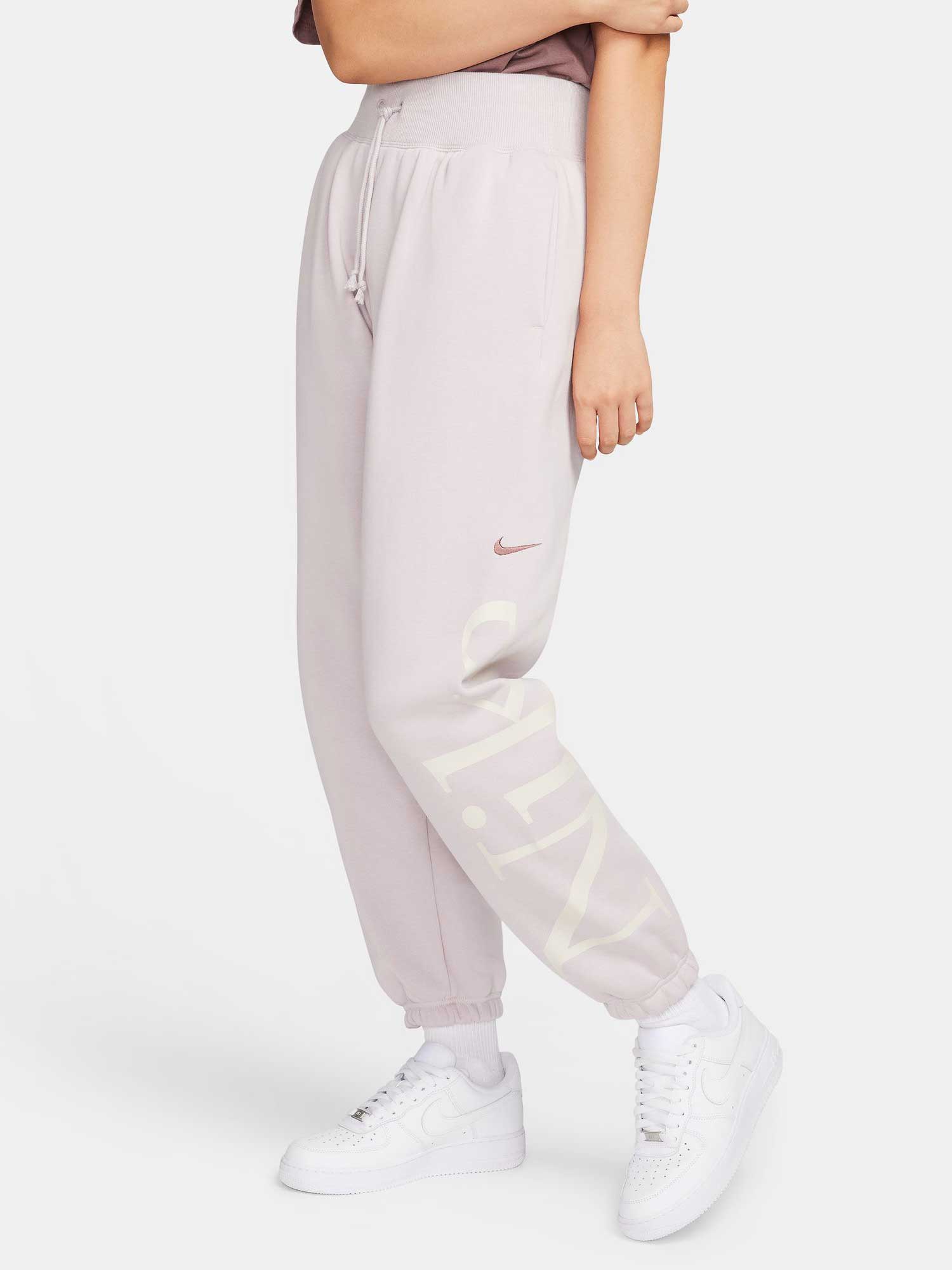 NIKE Спортно долнище W NSW PHNX FLC OS LOGO SWTPNT