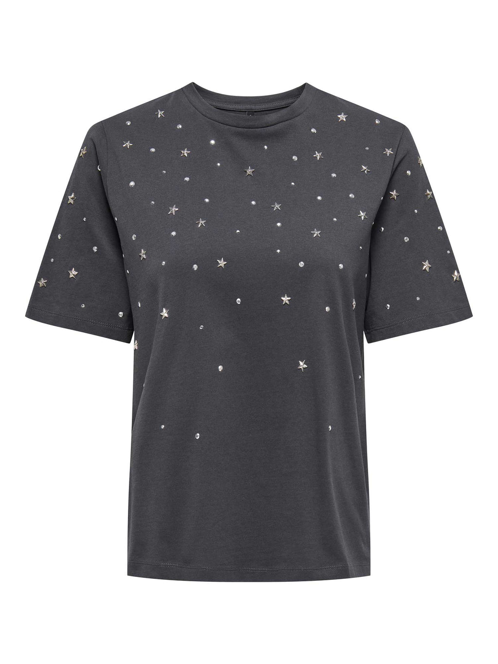 ONLY Тениска ONLFELLA S/S STUDS TOP BOX JRS