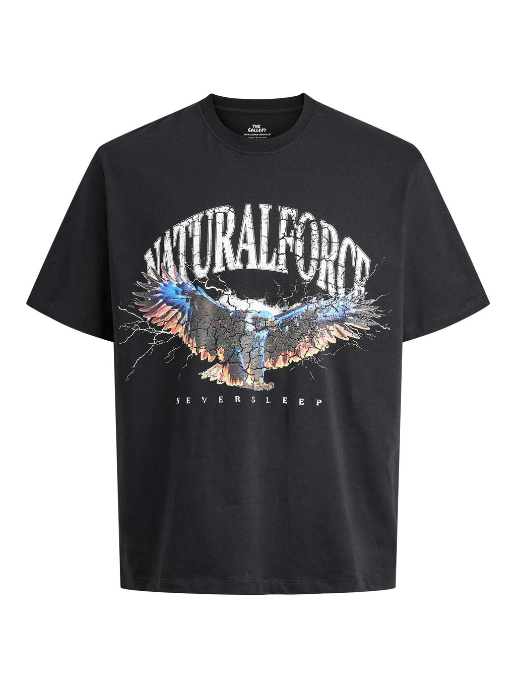 JACK & JONES Тениска JOREAGLEROCK GALLERY TEE SS CREW NECK TG