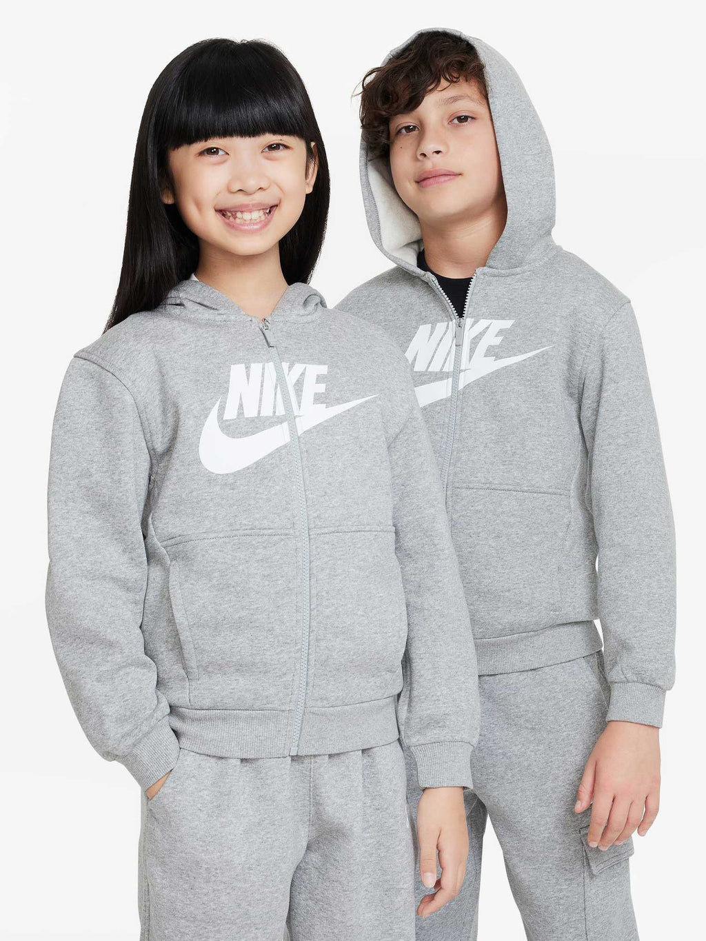 NIKE Суитшърт K NSW CLUB FLC HD FZ LS HBR