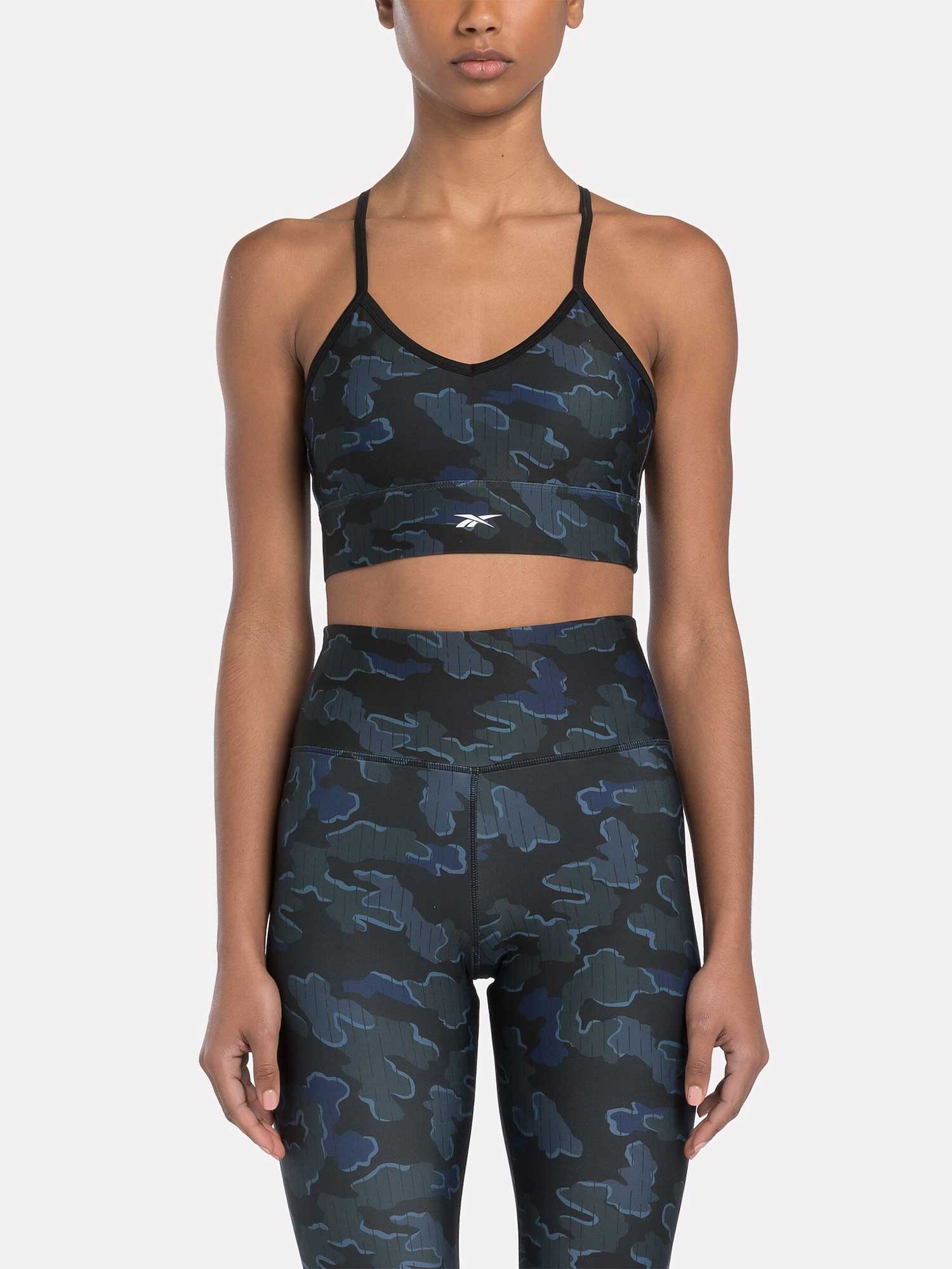 REEBOK Спортен сутиен ID TRAIN CAMO BRA