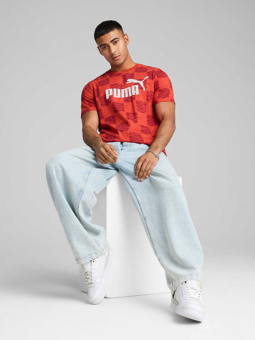 PUMA Тениска ESS UNITED AOP Tee