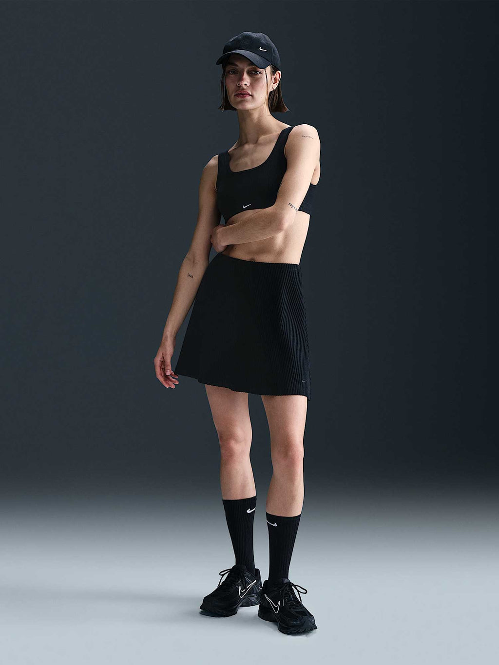 NIKE Пола W NSW NK CHLL KNT RIB MINI SKT