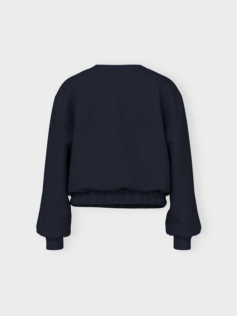 NAME IT Блуза NKFVILUNA LS SHORT BOXY SWEAT BRU O1
