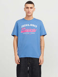 JACK & JONES Тениска JJELOGO TEE SS O-NECK 2 COL SS25 SN