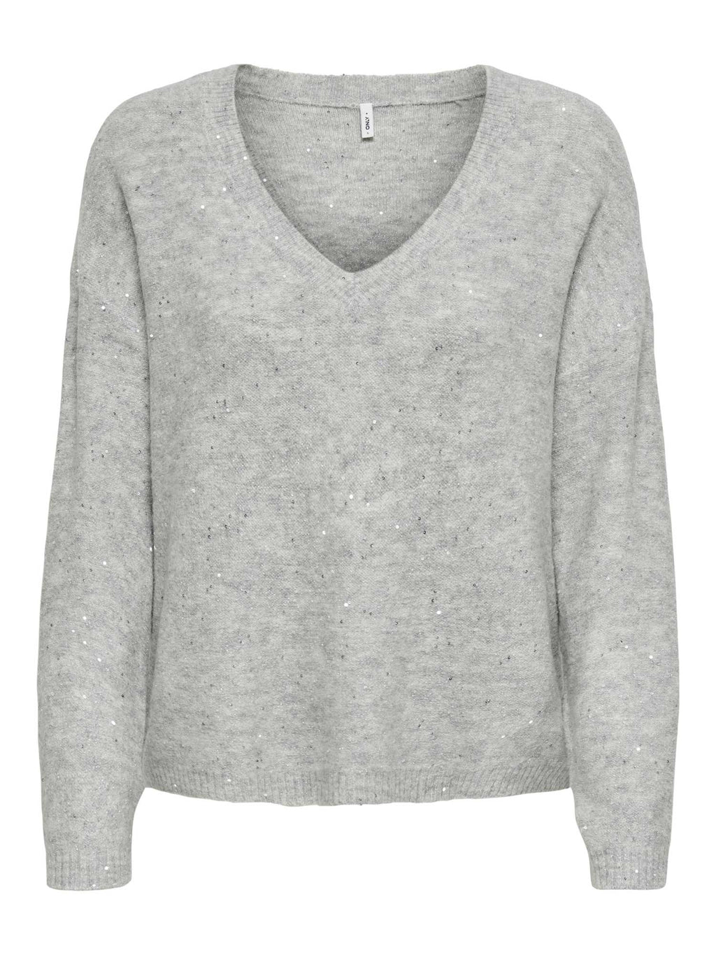 ONLY Пуловер ONLARIZONA LS SEQUINS V-NECK PUL KNT