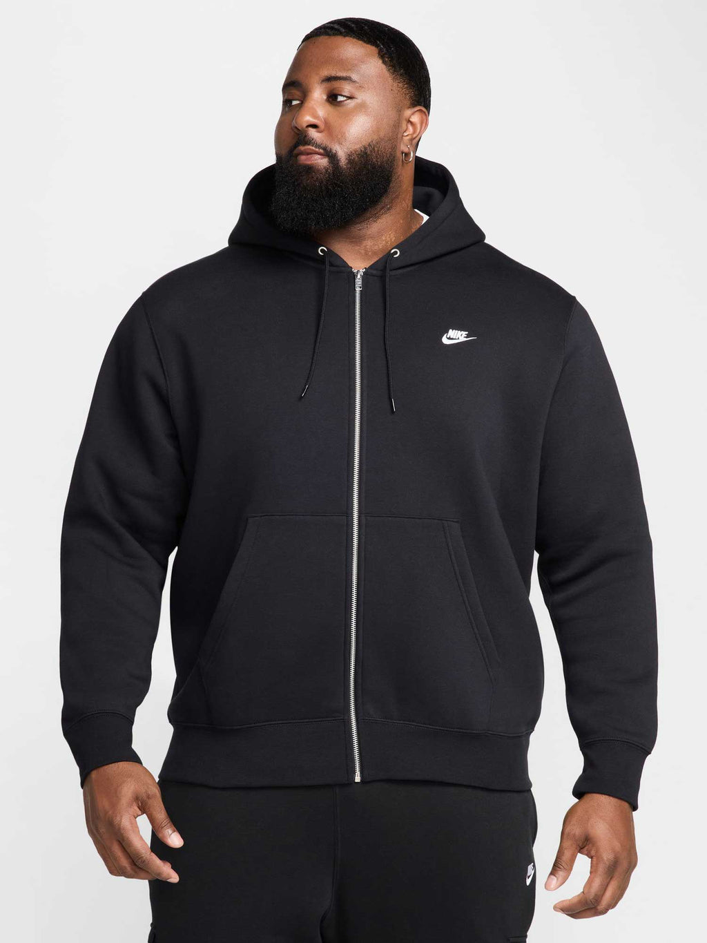 NIKE Суитшърт M NK CLUB BB FZ HOODIE
