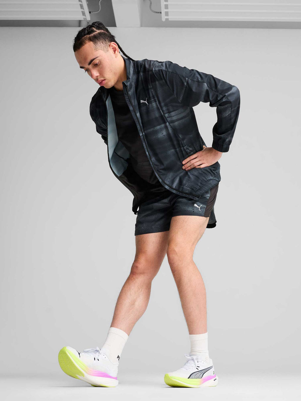 PUMA Спортно горнище RUN VELOCITY AOP JACKET M