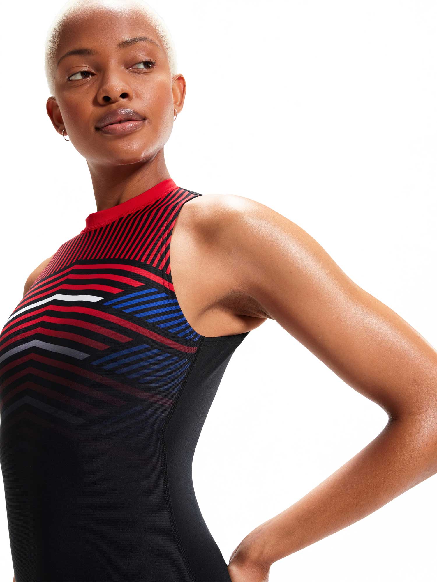 SPEEDO Цял бански WOMENS PRINTED HYDRASUIT