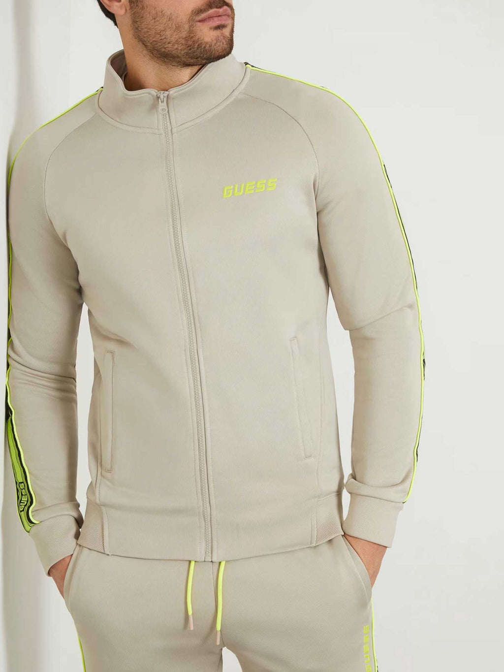 GUESS Спортно горнище KRISTOF FULL ZIP SWE