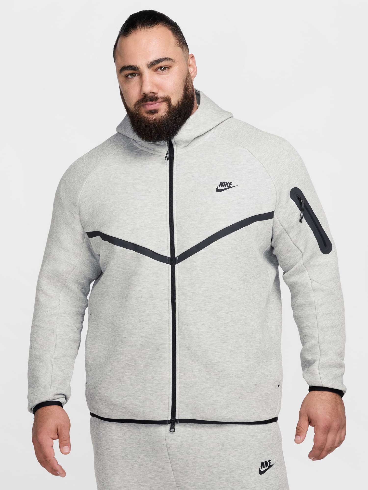 NIKE Суитшърт M NK TCH FLC FZ WR HOODIE