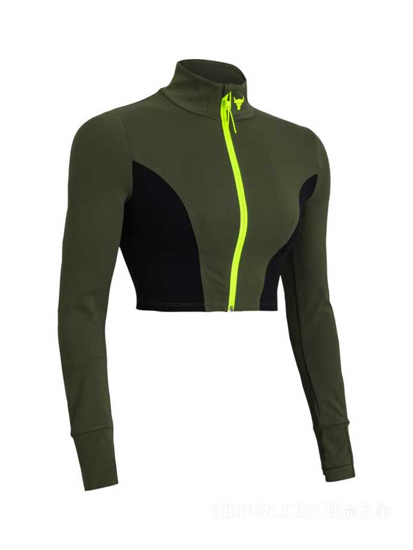 UNDER ARMOUR Спортно горнище Pjt Rck LetsGo Crop FZ