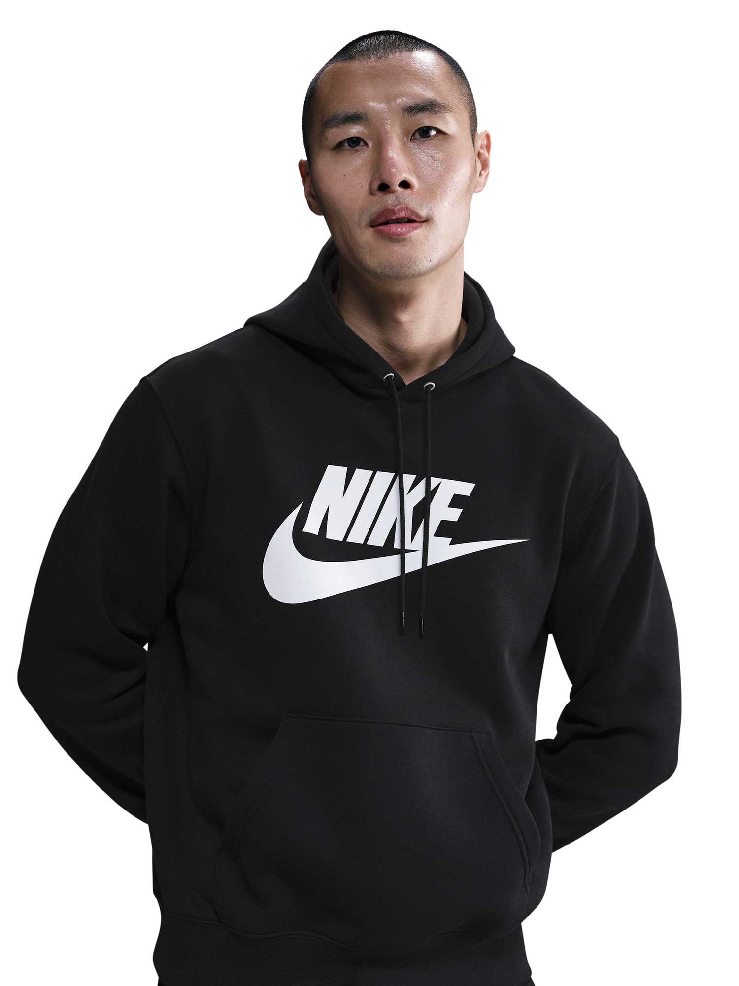 NIKE Суитшърт M NK CLUB BB PO GFX HOODIE