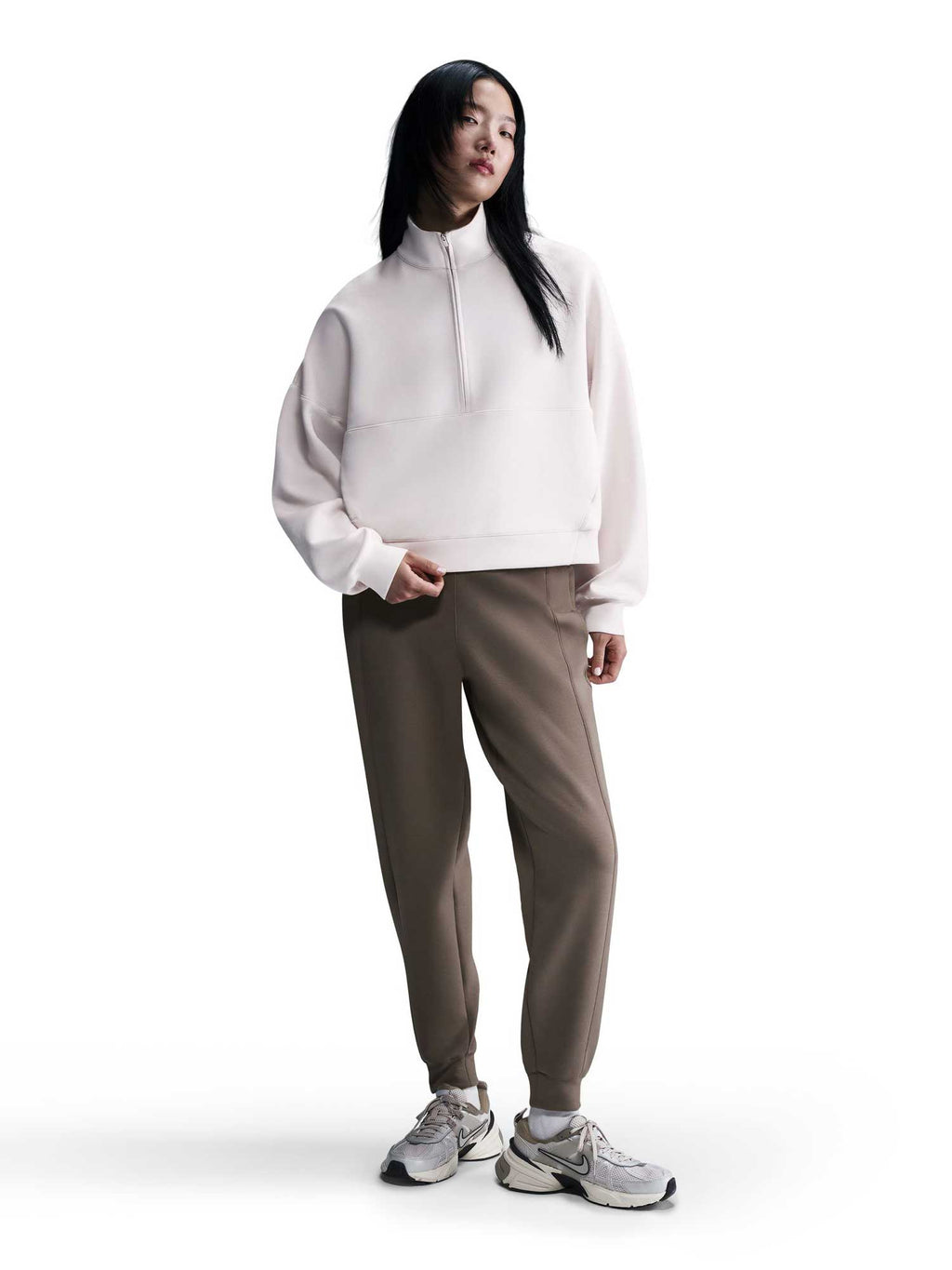 NIKE Блуза W NK 24.7 DF HZ TOP SOFT KNIT