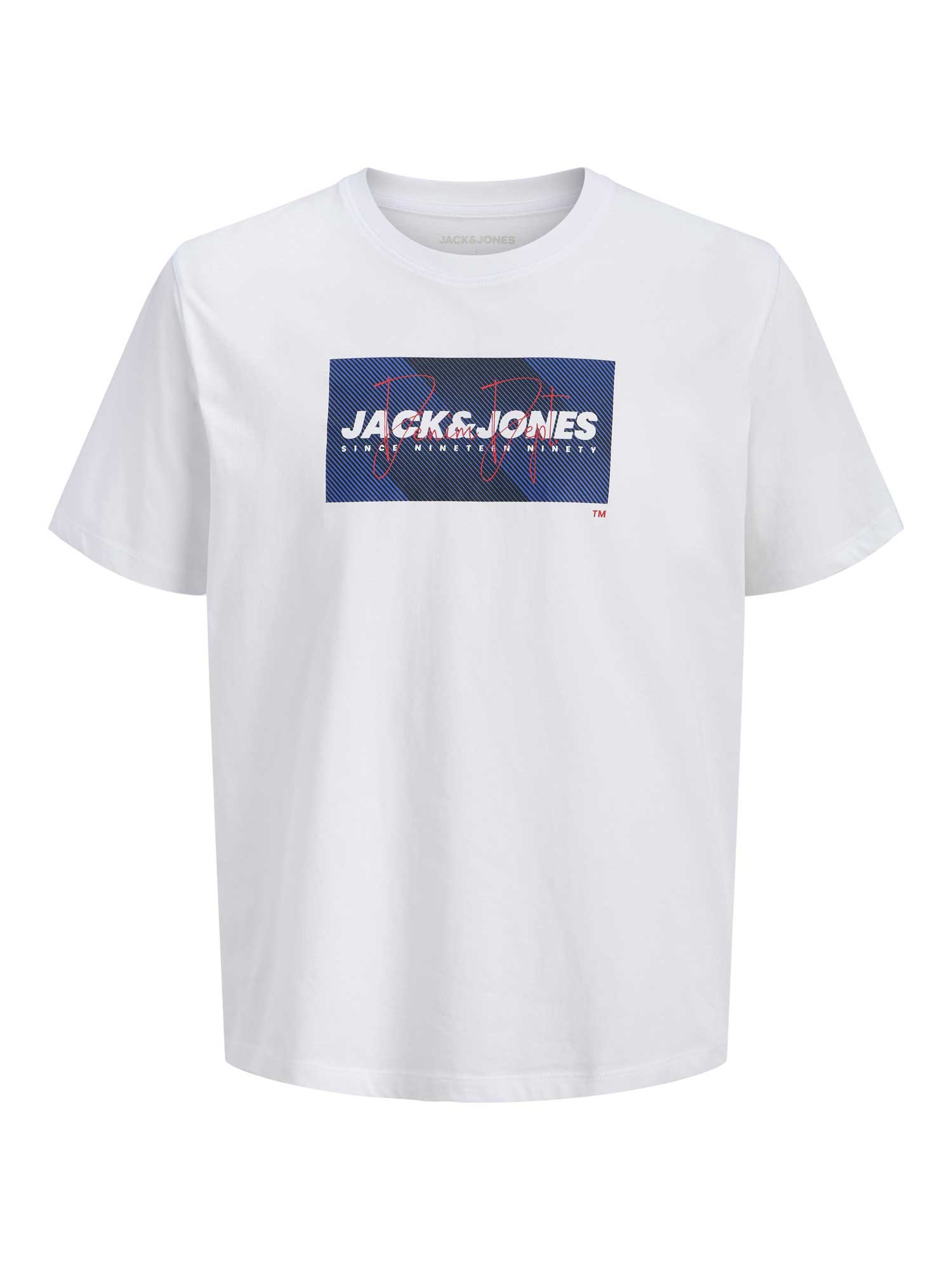 JACK & JONES Тениска JJCOLE PRINT TEE SS CREW NECK