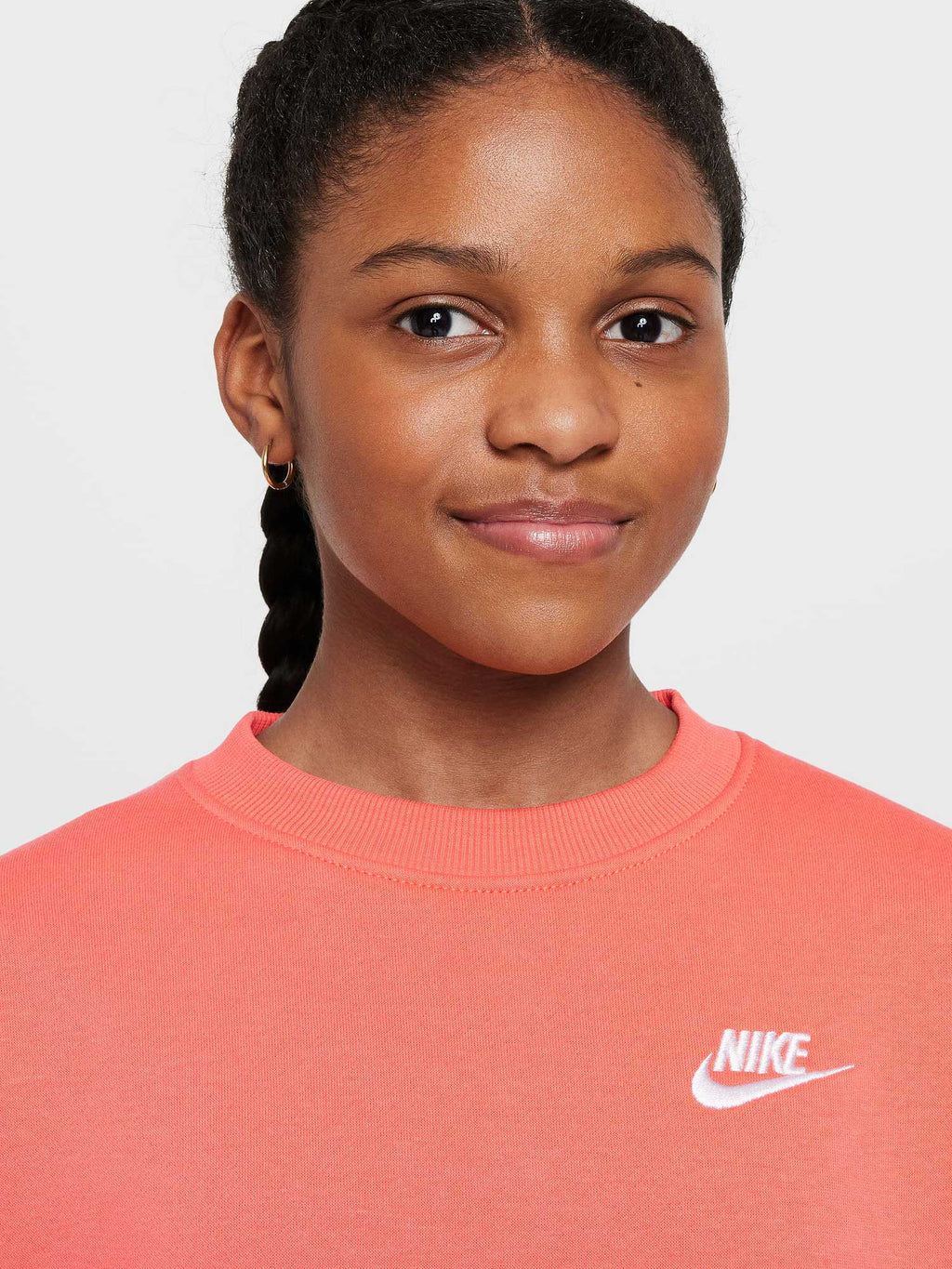 NIKE Блуза G NSW CLUB FLC OVRSZD CREW LBR